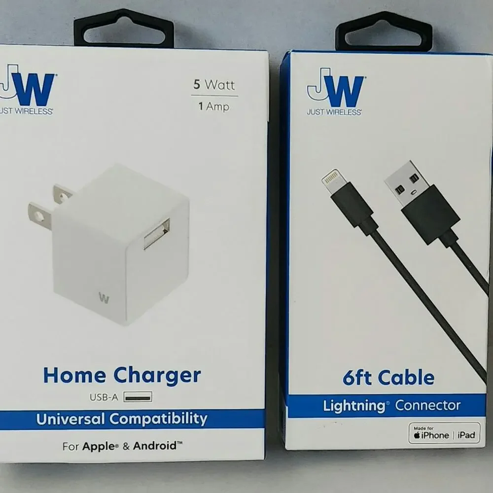 Charger set for iPhone or iPad lightning connector